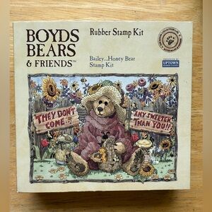 Boyds Bears Bailey Honey Bear Rubber Stamp Kit Great Craft Idea